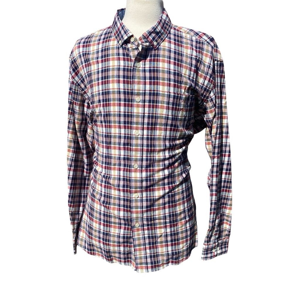 Pendleton Men's Red and Blue Plaid Button Down Shirt